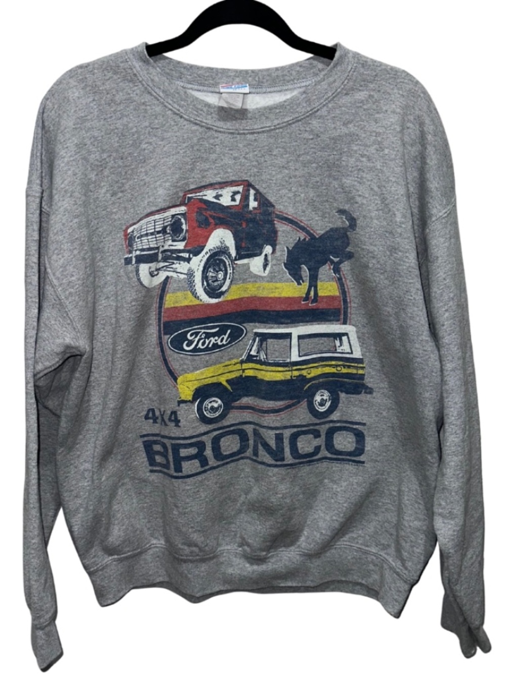 Retro style Ford Bronco grey sweatshirt